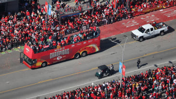 Desfile de celebración de los Kansas City Chiefs como campeones de la NFL tras el Super Bowl