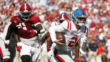 Rebels Capitalize On Crimson Tide Mistakes, Lead At Halftime