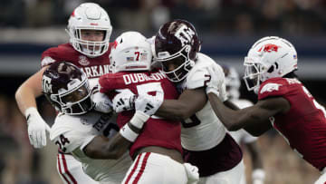 Aggies Defense Continues to Surprise in Arkansas Win