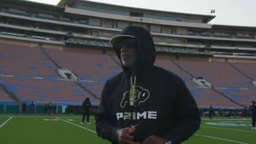 Deion Sanders takes in "football heaven" at the Rose Bowl