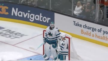 Sharks Teammates Have Hilarious Reaction to Ridiculously Unlucky Goal