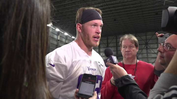 Here is the full interview with Kyle Rudolph after the First Day of Minnesota Vikings OTAs Here is the full interview with Kyle Rudolph after the First Day of Minnesota Vikings OTAs