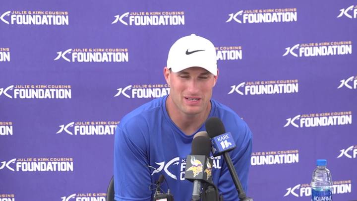 Kirk Cousins Addresses Media After His First Ever Camp in Minnesota