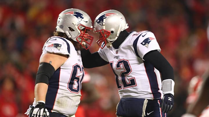 David Andrews says there were 'growing pains' when he first started playing with Tom Brady