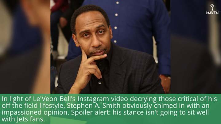WATCH: Stephen A. Smith slams Jets' Le'Veon Bell for 'opening his mouth' on social media WATCH: Stephen A. Smith slams Jets' Le'Veon Bell for 'opening his mouth' on social media