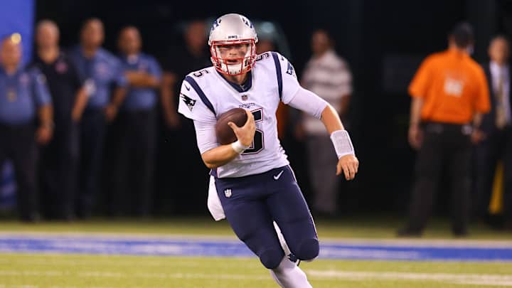 Danny Etling plays wide receiver in Patriots' first training camp practice of 2019