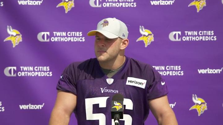 Garrett Bradbury Talks To Media As Training Camp Kicks Off