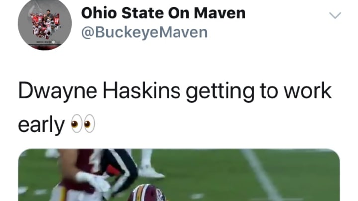 Social Media Reacts To Haskins NFL Debut, Other Former Buckeyes Play In Preseason Social Media Reacts To Haskins NFL Debut, Other Former Buckeyes Play In Preseason