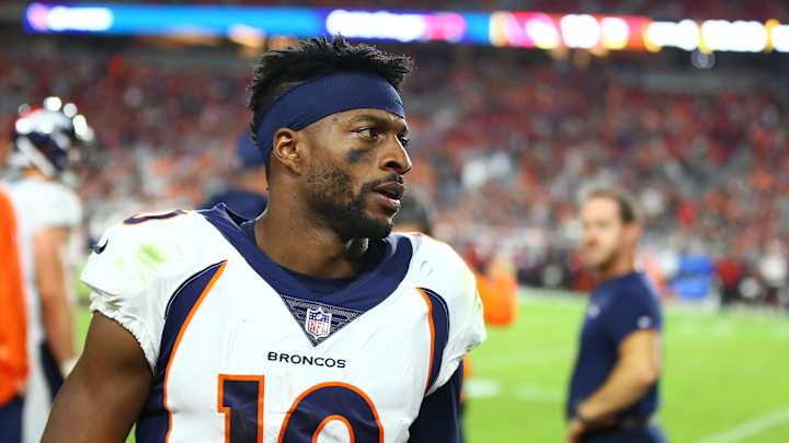 Emmanuel Sanders sounds like he's playing on Monday night vs. Niners Emmanuel Sanders sounds like he's playing on Monday night vs. Niners