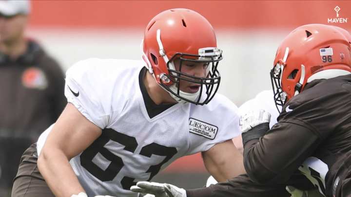 Freddie Kitchens trying to get more out of his offensive line, still hoping someone will take the right guard job Freddie Kitchens trying to get more out of his offensive line, still hoping someone will take the right guard job