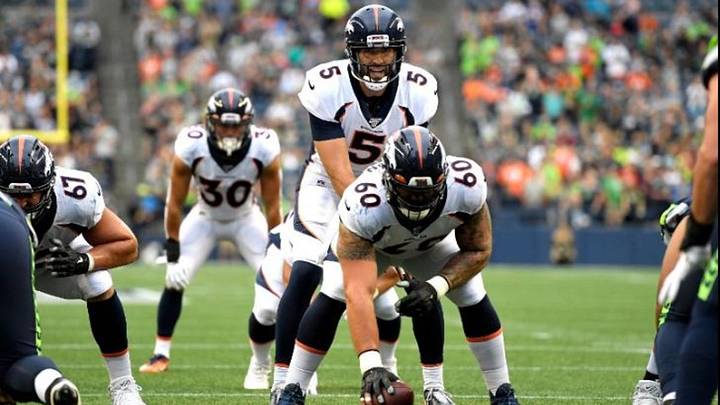 Flacco points to the O-line as the Broncos' impetus for offensive intensity Flacco points to the O-line as the Broncos' impetus for offensive intensity