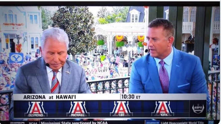 Hawaii coach celebrates win over Arizona on Twitter