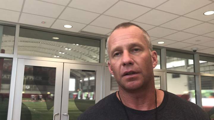 Doeren discusses mental mistakes, young receivers and Hurricane Dorian