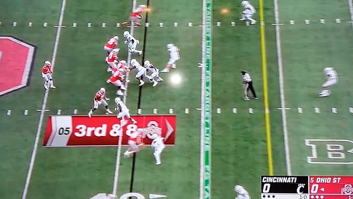 Fields puts OSU in front at half against Cincinnati