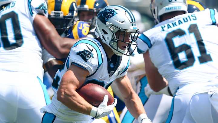 Watch Christian McCaffrey Score First Touchdown of Season for Panthers Watch Christian McCaffrey Score First Touchdown of Season for Panthers
