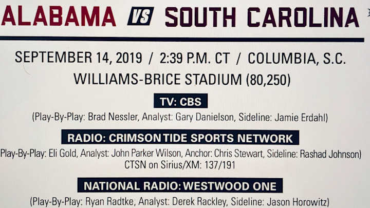 Crimson Tide Roll Call: September 14, 2019