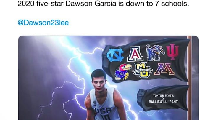 Recruiting: Hoosiers make final 7 list for 6-foot-11 5-star recruit Dawson Garcia