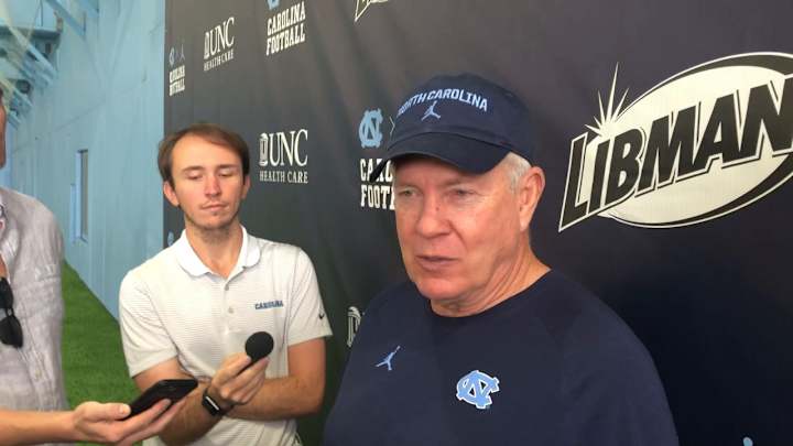 WATCH: Mack Brown's Wednesday practice availability