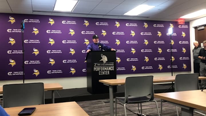 Watch: Mike Zimmer Talks About Raiders Victory, Rushing Success