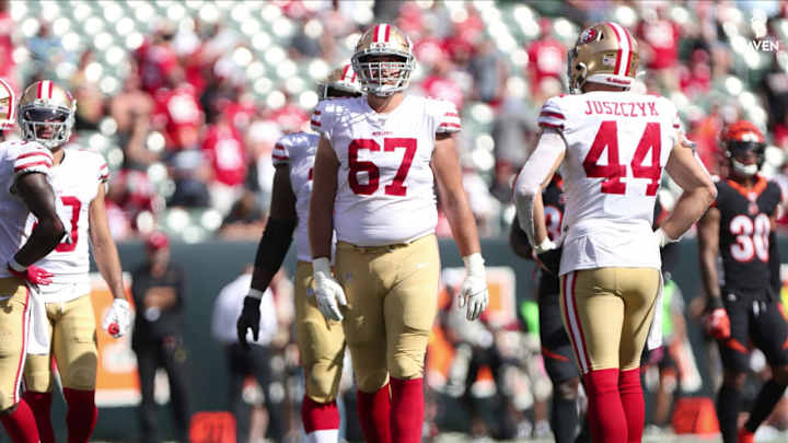 49ers' Justin Skule proves capable in his starting debut at left tackle