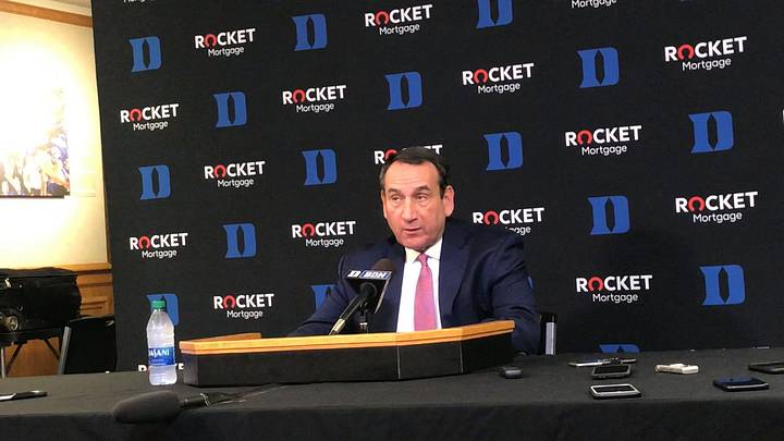 Coach K: I think sometimes, we kind of watched Zion and RJ play Coach K: I think sometimes, we kind of watched Zion and RJ play