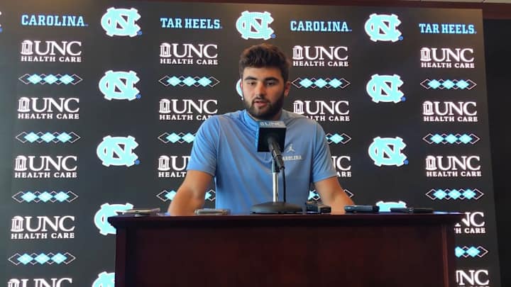 Sam Howell talks Clemson, reviews interceptions and finding consistency