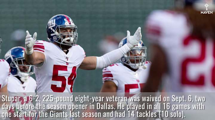 Giants add Nate Stupar to boost ailing linebacker group