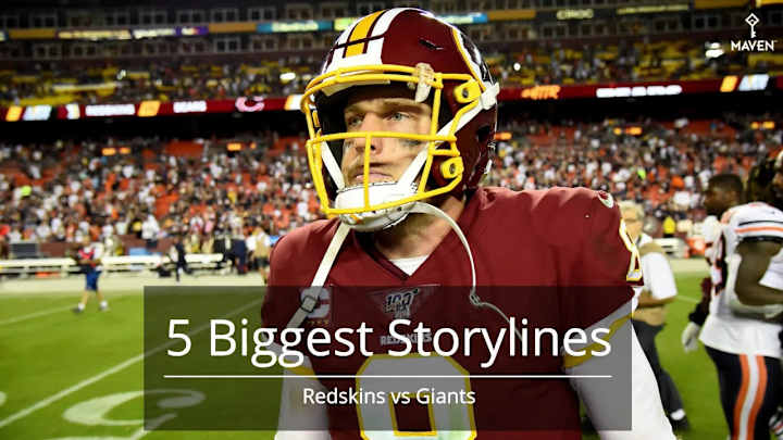 5 Biggest Storylines: Redskins vs Giants