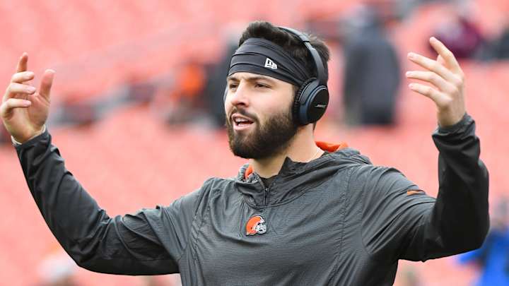 Baker Mayfield Jabs Antonio Brown With Helmet Comment on Instagram