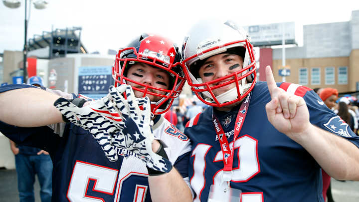 Patriots fans are gushing over 90s royal blue jerseys for sale in team's pro shop