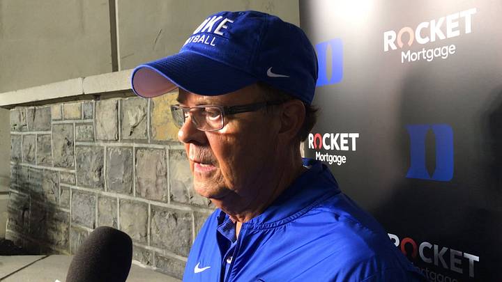 David Cutcliffe's sideline advice to team: "There are no negatives tonight" David Cutcliffe's sideline advice to team: "There are no negatives tonight"