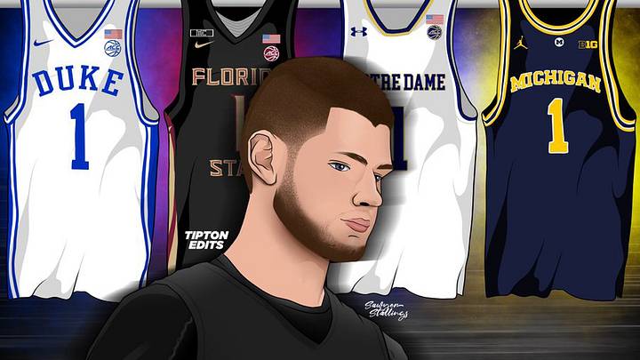 Hunter Dickinson has Duke in four finalists Hunter Dickinson has Duke in four finalists
