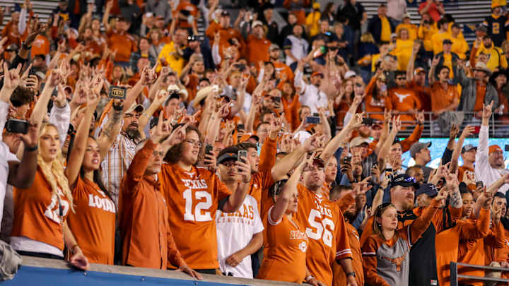 Watch: Texas fans start "Beat OU" chant after a win over West Virginia Watch: Texas fans start "Beat OU" chant after a win over West Virginia