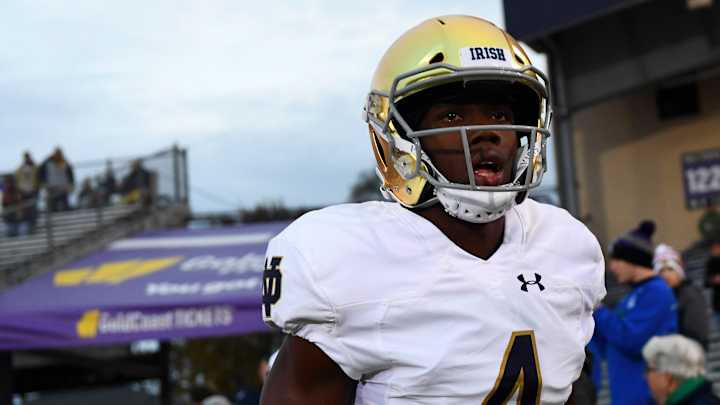 Notre Dame Receiver Kevin Austin Out With A Broken Foot Notre Dame Receiver Kevin Austin Out With A Broken Foot