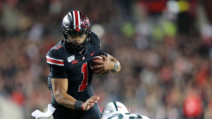 Justin Fields Overcomes First Adversity in Ohio State Victory Justin Fields Overcomes First Adversity in Ohio State Victory