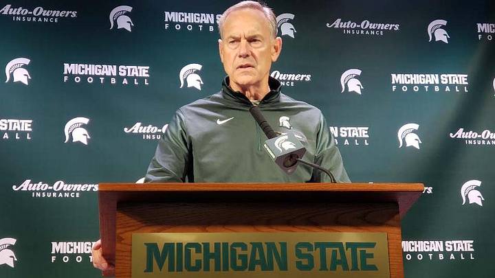 MOMENTS AGO: MSU Coach Mark Dantonio Talks Badgers!