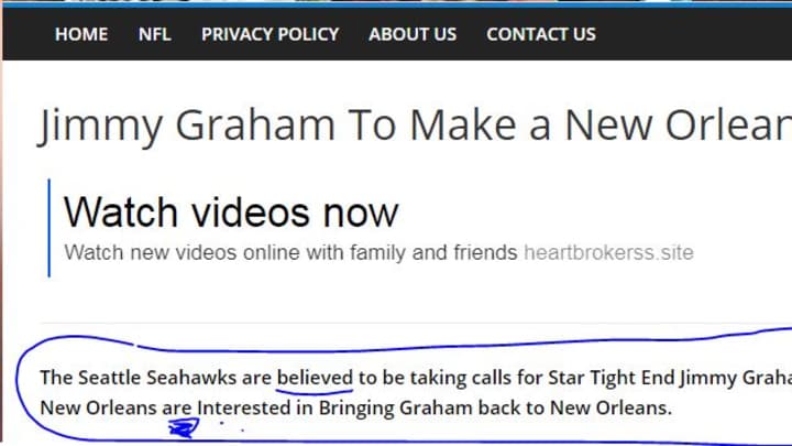 No, Saints Fans — You DON'T Want Jimmy Graham Back, and Here's Why