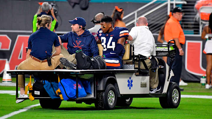 Virginia Loses CB Bryce Hall to a Lower Left Leg Injury