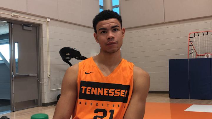 VIDEO: Tennessee forward Olivier Nkamhoua at media day