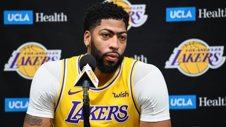 Anthony Davis Sprains Thumb in Lakers' Preseason Loss vs. Nets Anthony Davis Sprains Thumb in Lakers' Preseason Loss vs. Nets