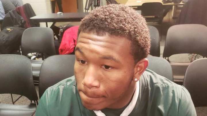 Michigan State LB Tyriq Thompson Post Loss to Wisconsin Badgers