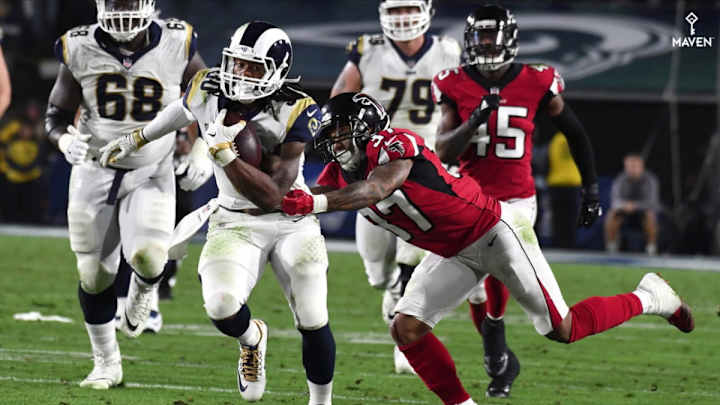 WATCH: Falcons defense holds one advantage against struggling Rams