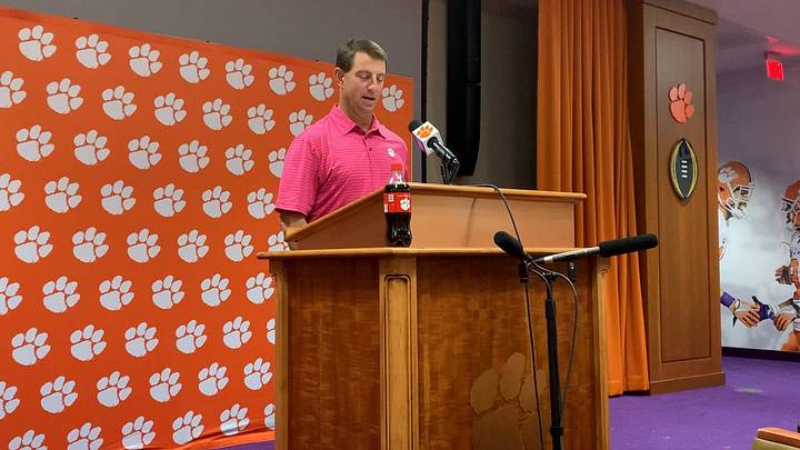 Swinney and Tigers Readying For Big Boy Football Swinney and Tigers Readying For Big Boy Football