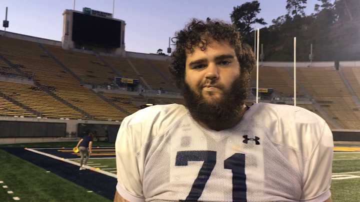 Cal Football Video: Tackle Jake Curhan Says Both Young QBs Looking Good in Practice