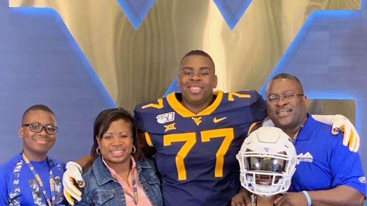 Top 2021 offensive lineman enjoys visit to WVU