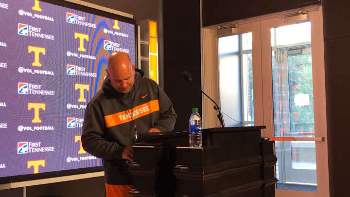 VIDEO: Tennessee coach Jeremy Pruitt addresses the media following practice