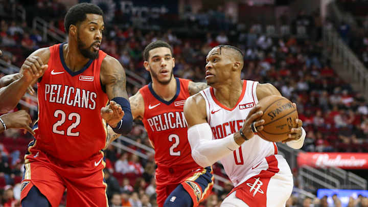 Russell Westbrook Notches Triple-Double as Rockets Earn First Win of 2019-20