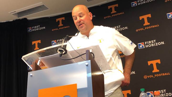 VIDEO: Tennessee coach Jeremy Pruitt postgame vs. South Carolina