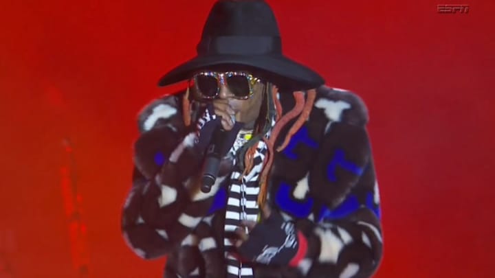 Lil Wayne's Outfit was the Best Part of the National Championship Halftime Show