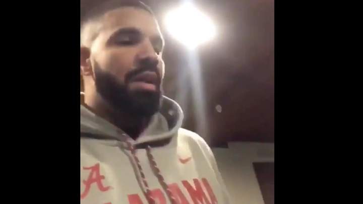 Watch: Drake Dons Alabama Apparel During Workout Ahead of CFP Final